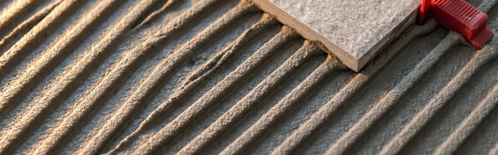 Posa di un pavimento in gres sulla colla pettinata, dal sito dimostrativo Bordin Pavimenti