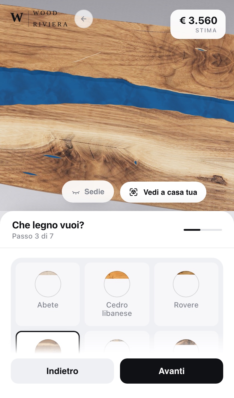 Passo 3: la scelta del legno